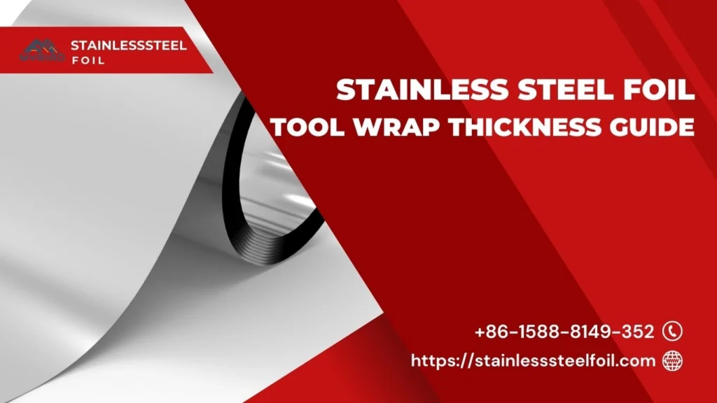 Stainless Steel Foil Tool Wrap Thickness Guide