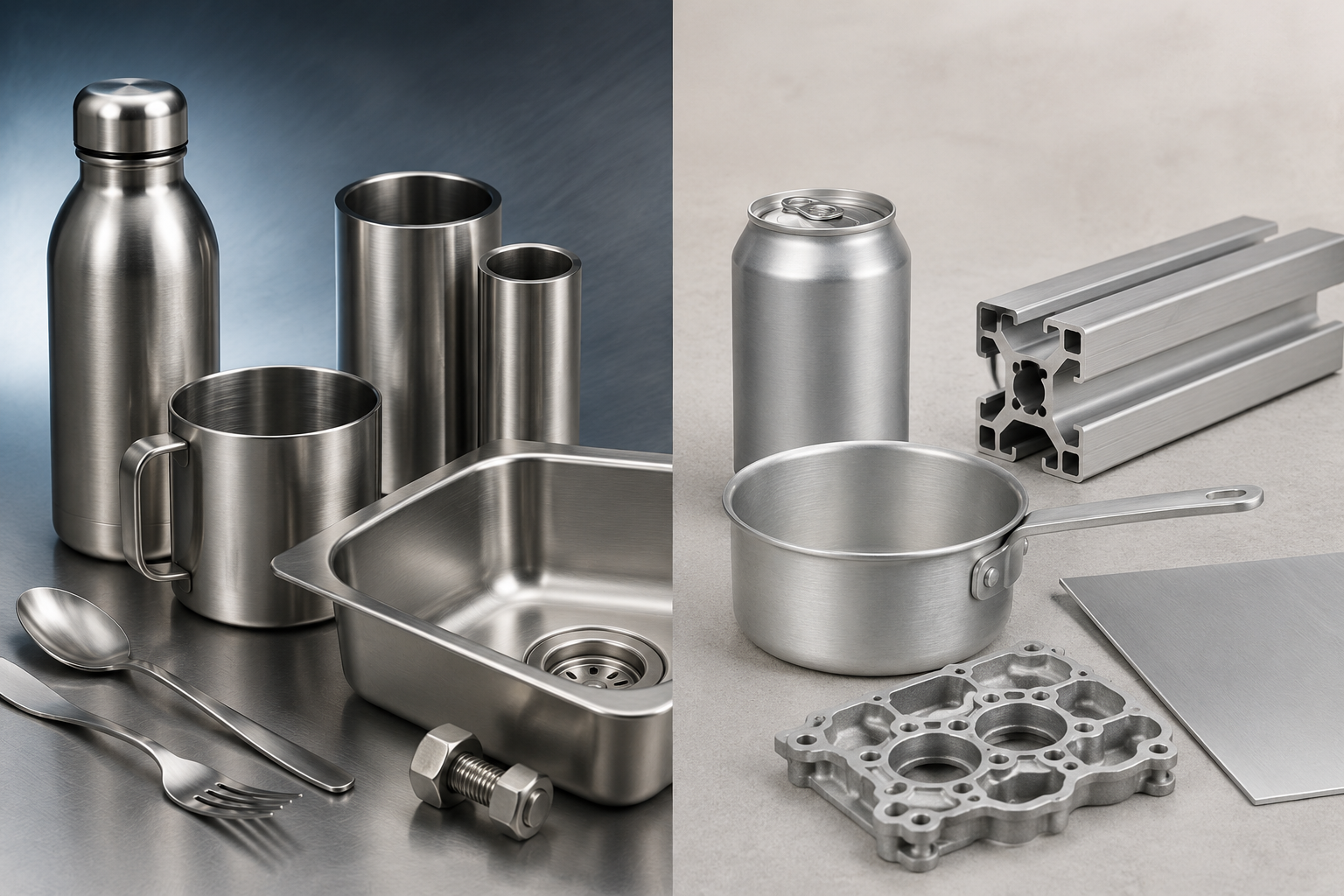 The Difference Between Stainless Steel and Aluminum