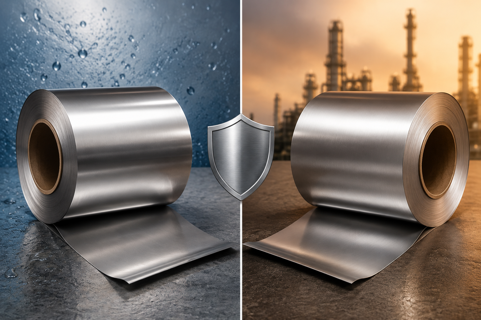 Comparative Table 304 vs 316L Stainless Steel Foil