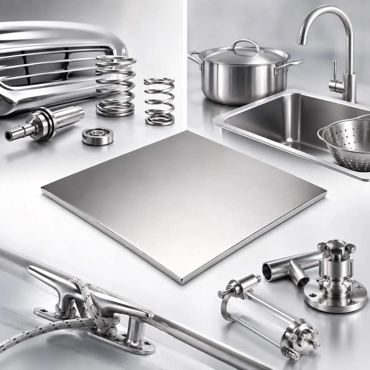 Stainless Steel Grade Comparison Chart 301 304 316