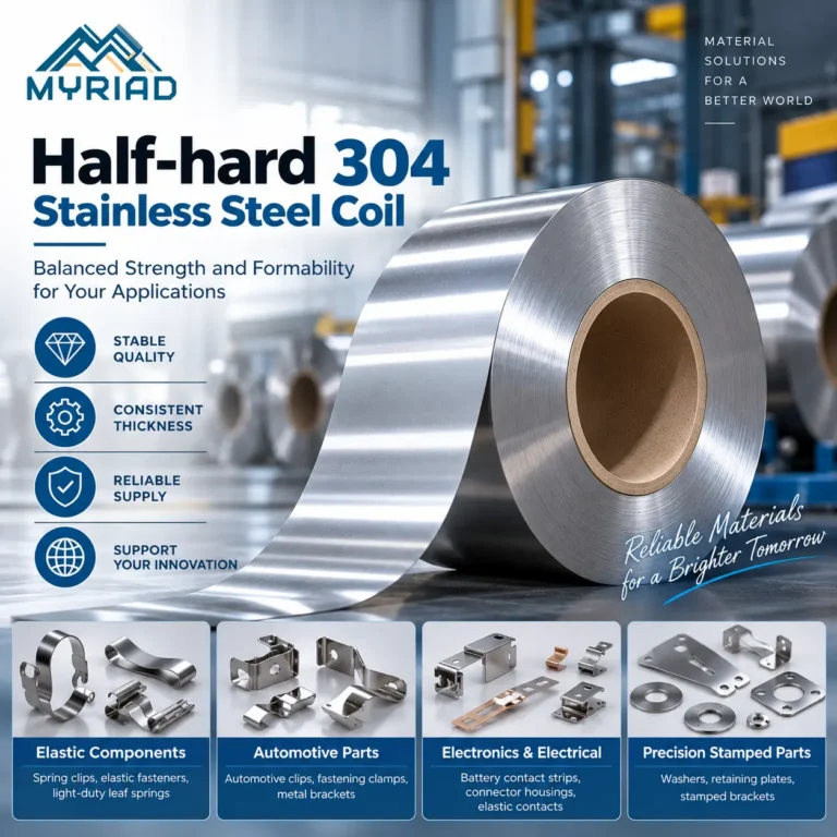 Half-hard 304 Stainless Steel Coil application